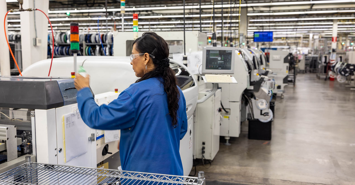 SMT Line for PCBA at RiverSide Integrated Solutions